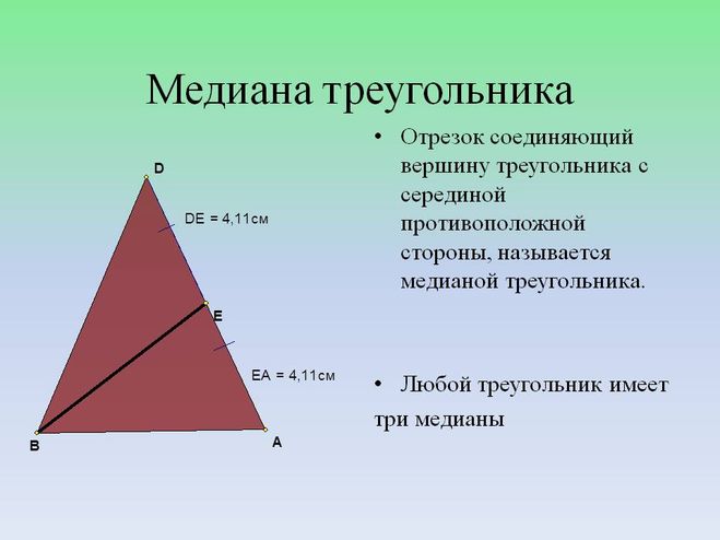 Где треугольники. Медиана treugolniki. Медиана треугольника. Что такое Медиана треугольника в геометрии. Мелиана остроугольника.