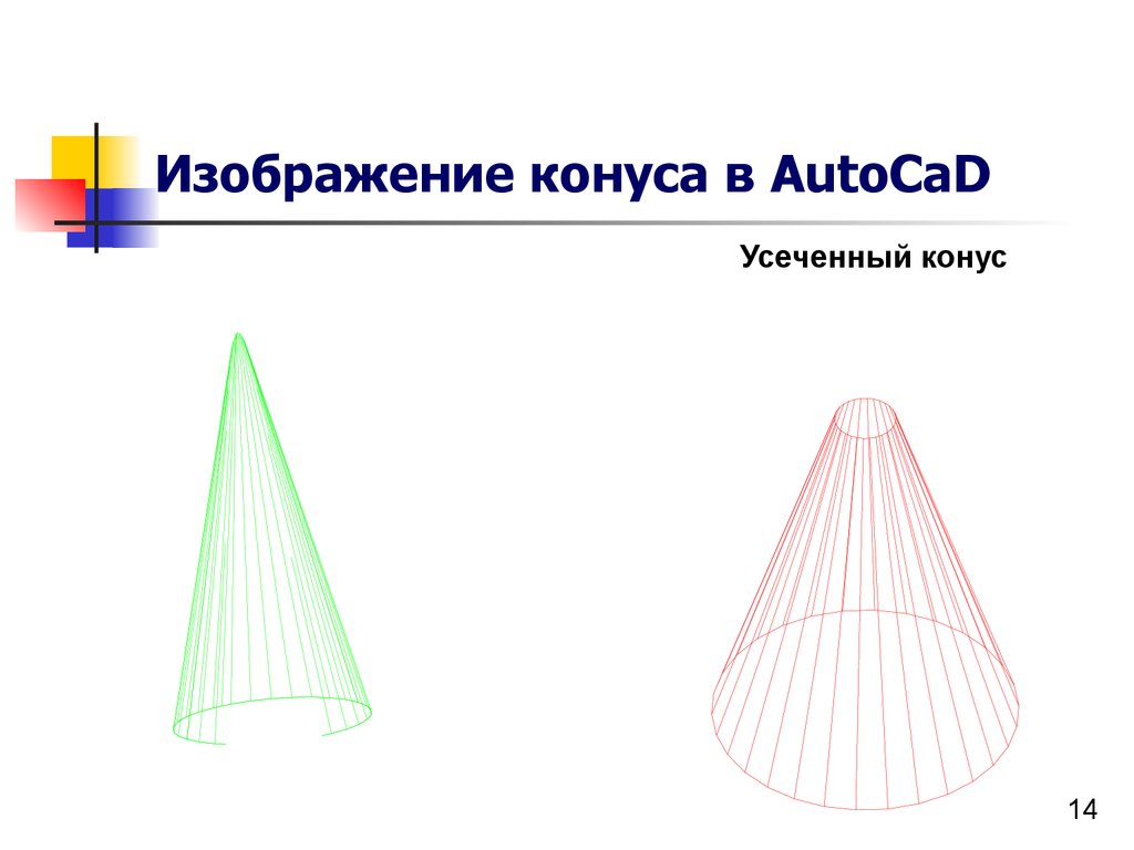 Рисунок конуса. Конус в автокаде. Образ конуса.