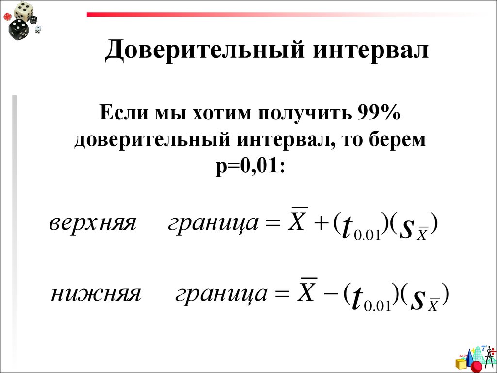 Как нарисовать доверительный интервал