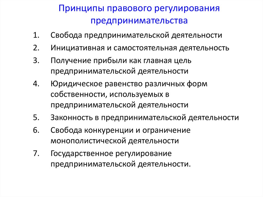 Предпринимательская деятельность в россии план