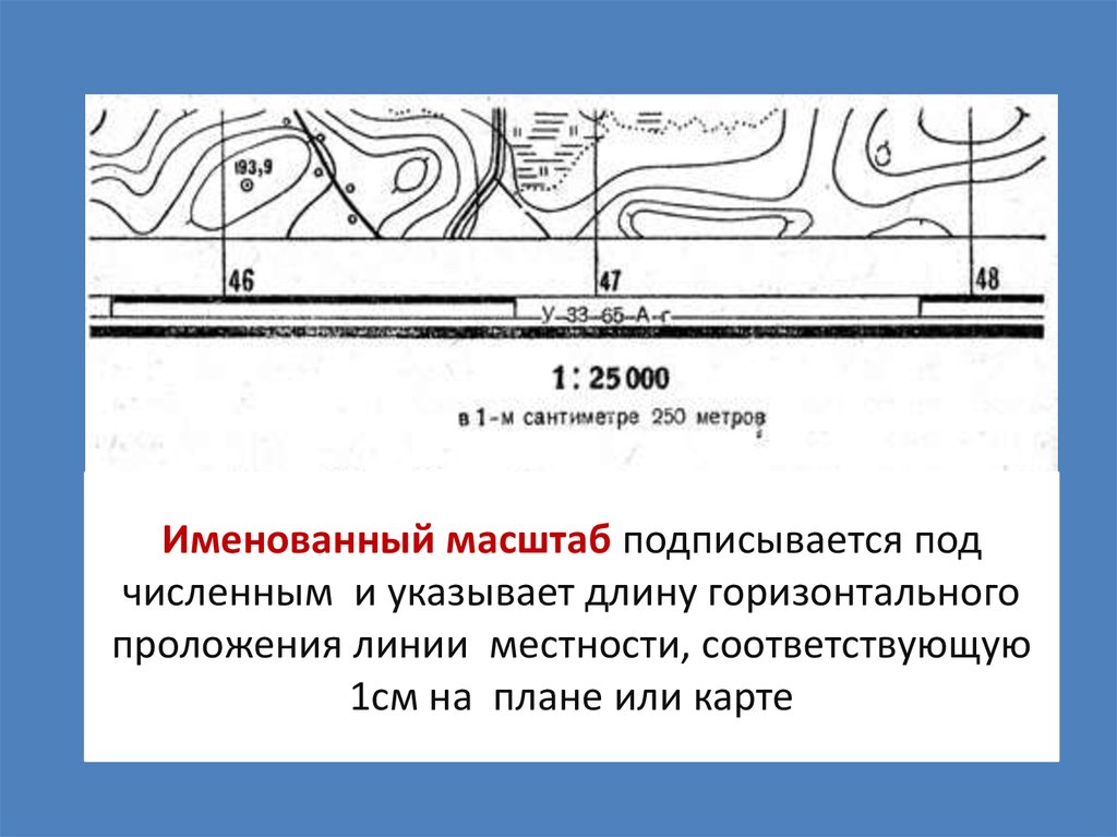 Измерение при помощи масштаба длин линий на плане