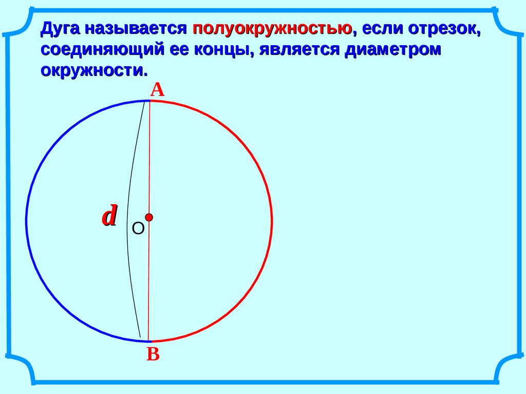 Какой отрезок является диаметром окружности на рисунке