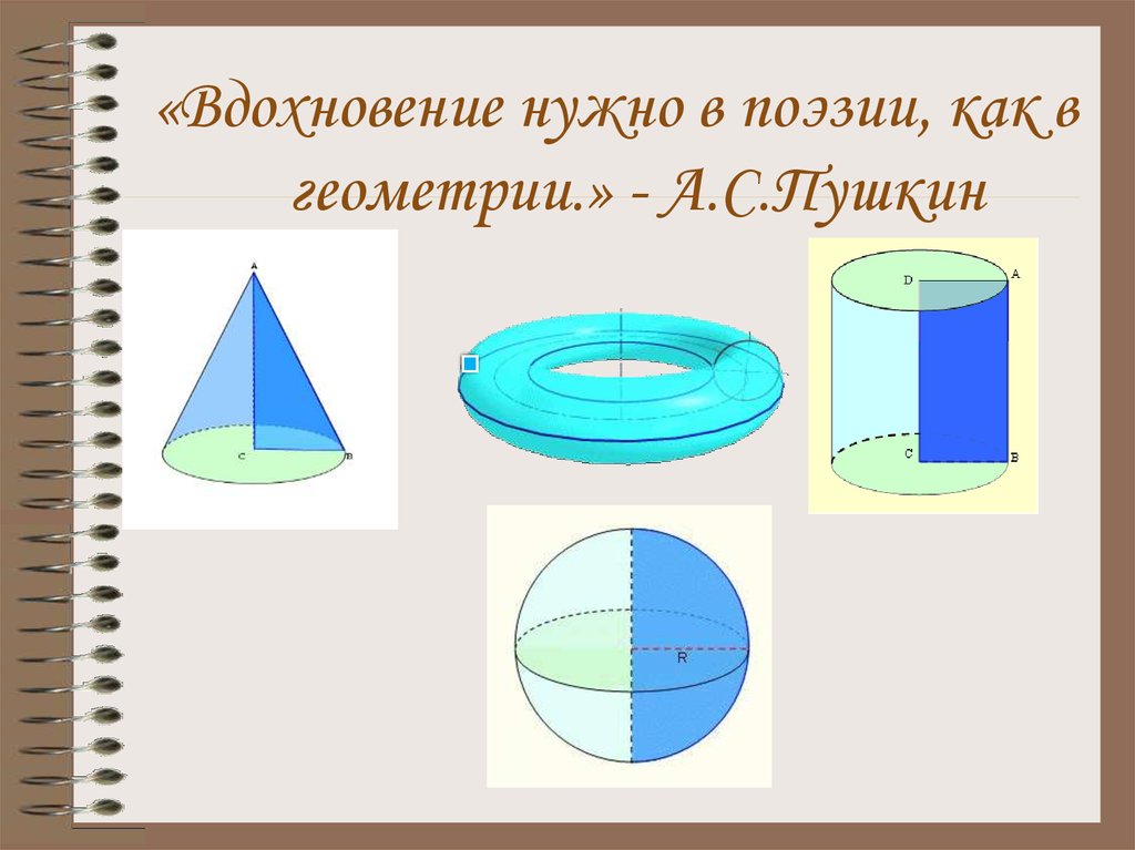 Презентация тела вращения 11 класс с анимацией