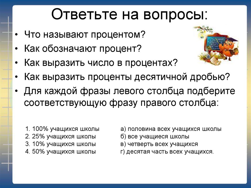 Вопросы по математике. Вопросы по теме проценты. Вопросы на тему проценты. Вопросы по математике на тему проценты. Вопросы по процентам.