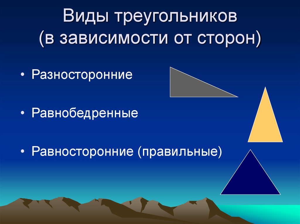 Тема треугольники 9 класс геометрия. Разносторонний треугольник. Презентация на тему треугольник. Треугольник для презентации. Треугольники 7 класс геометрия.