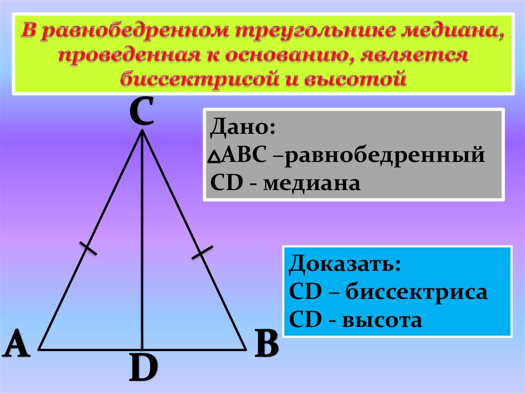 Медиана в равнобедренном треугольнике равна половине основания диплом танцы