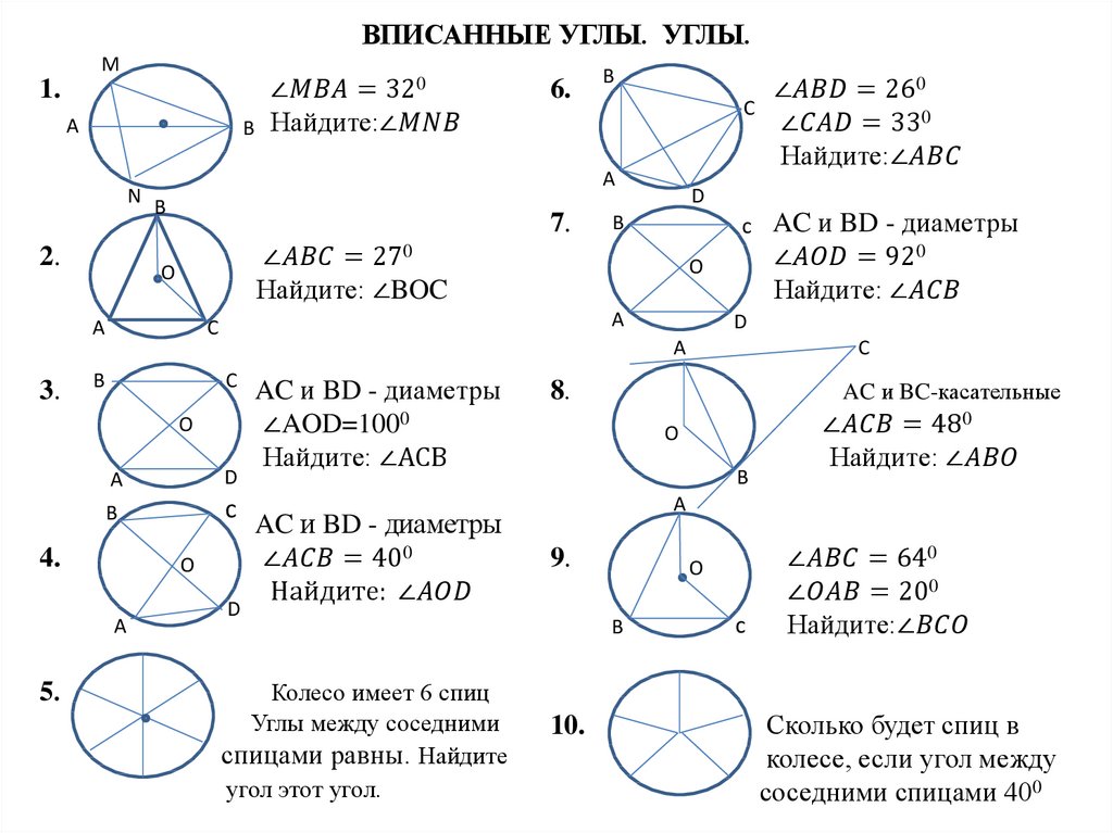 По данным рисунка 158 найдите градусную меру x о центр окружности 1 вариант