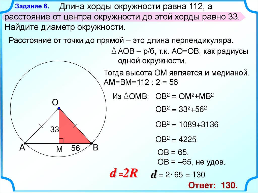 Длина диаметра равна радиусу