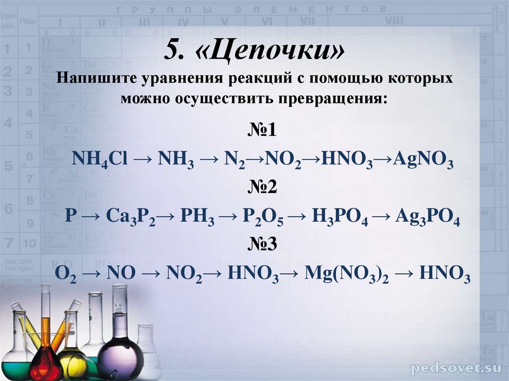 Пронумеруйте реакции и запишите уравнения химических реакций соответствующих схеме превращений mg