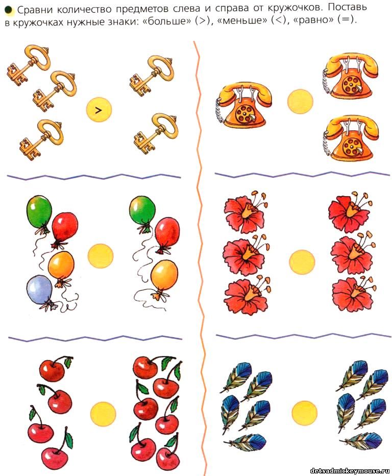 Картинки сравнение предметов для дошкольников картинки