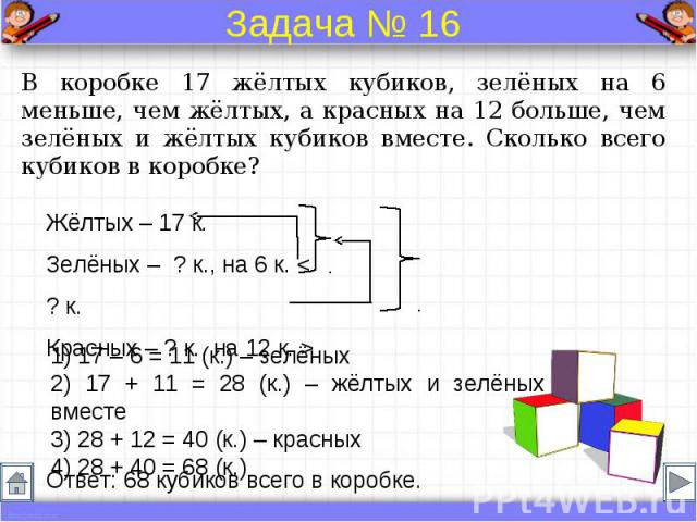 Образцы решения задач