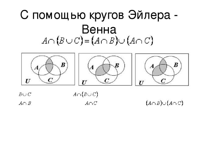 Сумма объединение трех событий изображена на рисунке