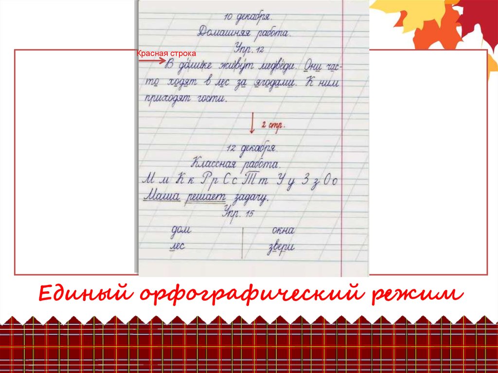 Образец оформления тетради в начальной школе по математике