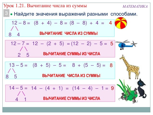 Найдем значения суммы выражений. Вычитание чисел 2 класс. Способы сложения и вычитания двузначных чисел. Способы вычитания. Способы вычитания двузначных чисел.