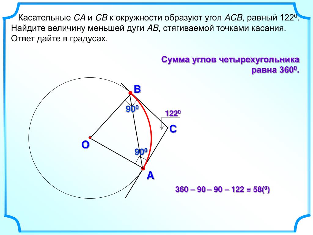 Укажите рисунок на котором градусная мера дуги amb равна 360 угол aob