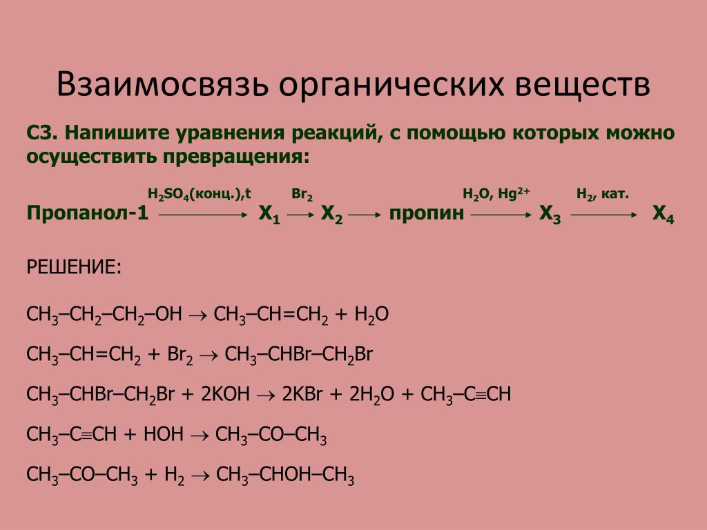 В схеме превращений c2h4 x