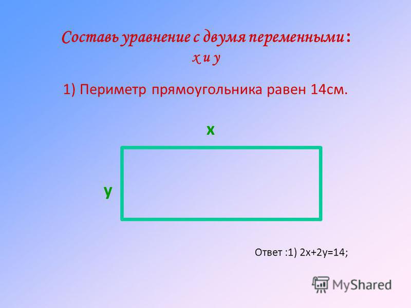 Периметр прямоугольника равен 54