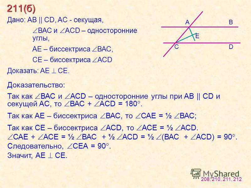 Докажите что прямая пересекающая биссектрису. Биссектрисы односторонних углов перпендикулярны. Биссектрисы внутренних односторонних углов при параллельных прямых. Биссектрисы внутренних односторонних углов перпендикулярны. Свойство биссектрисы односторонних углов.