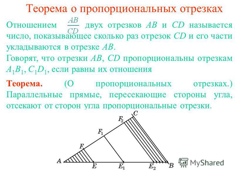 Теорема фалеса презентация 8 класс атанасян