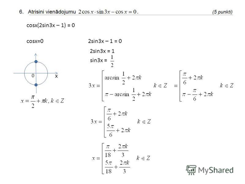 Sin3x sinx cosx 0