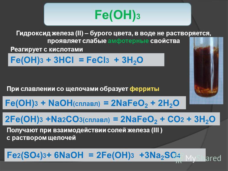 Применение гидроксида железа 3. Гидроксид железа. Железо и оксид железа три. Железо с кислотами.