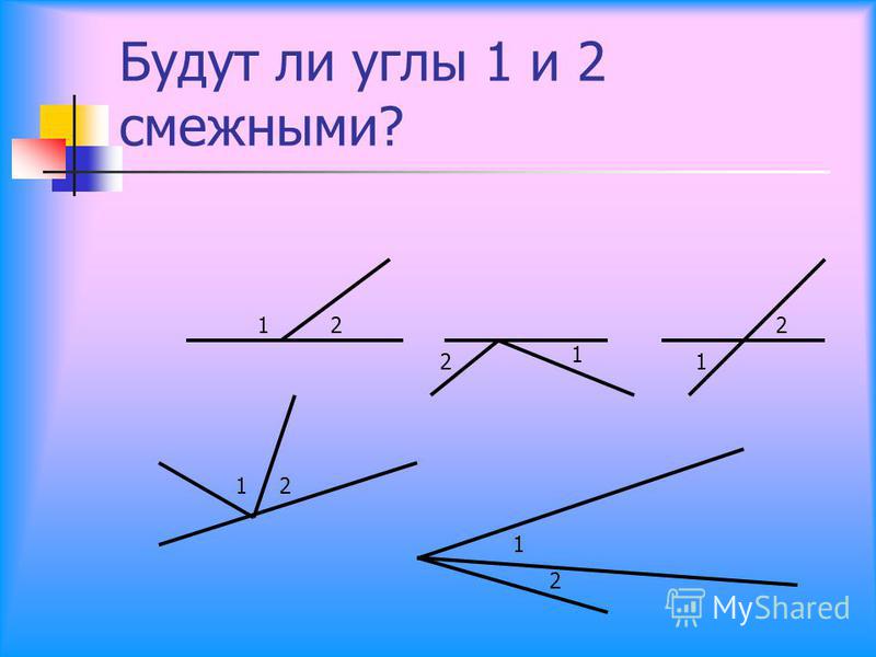 Острый угол изображен на рисунке смежные углы