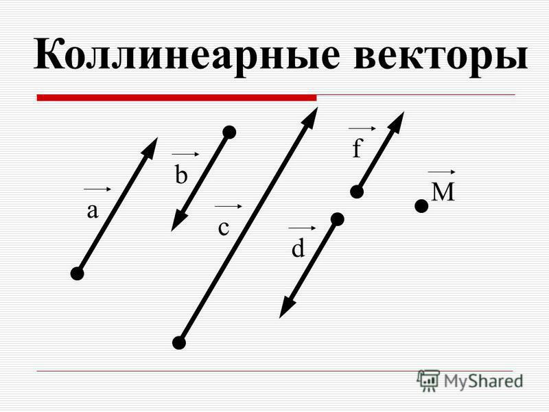 Коллинеарные векторы рисунок