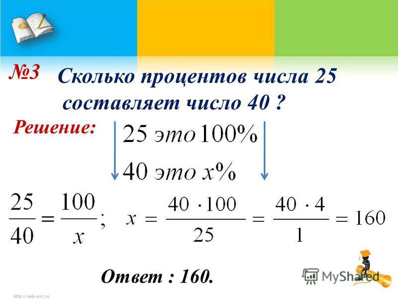 40 процентов это сколько