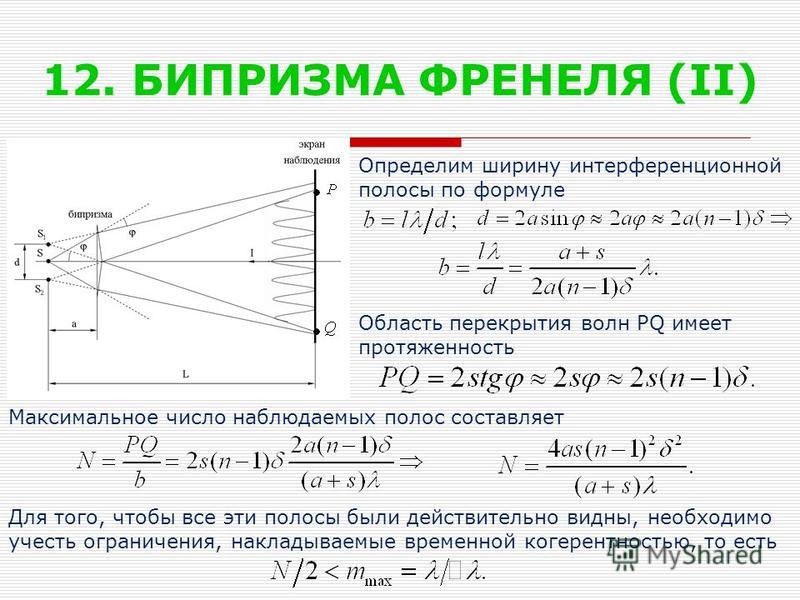 На экране наблюдается интерференционная картина в результате наложения лучей от двух когерентных 600