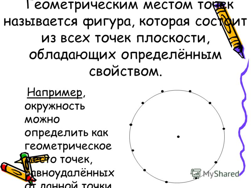 Окружность определение чертеж