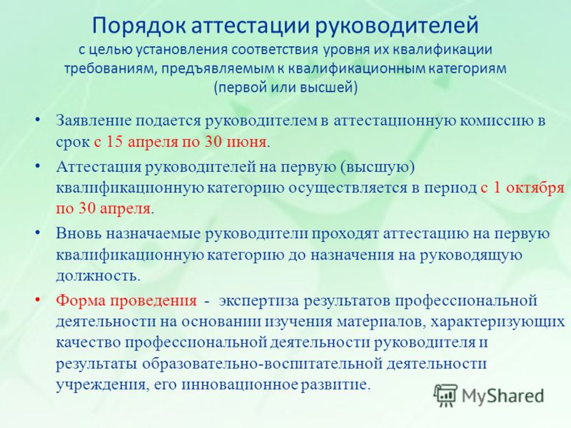 Тесты аттестация руководителей