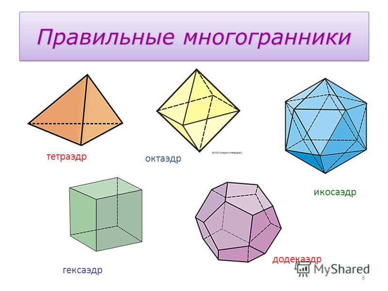 Многогранник рисунок 5 класс