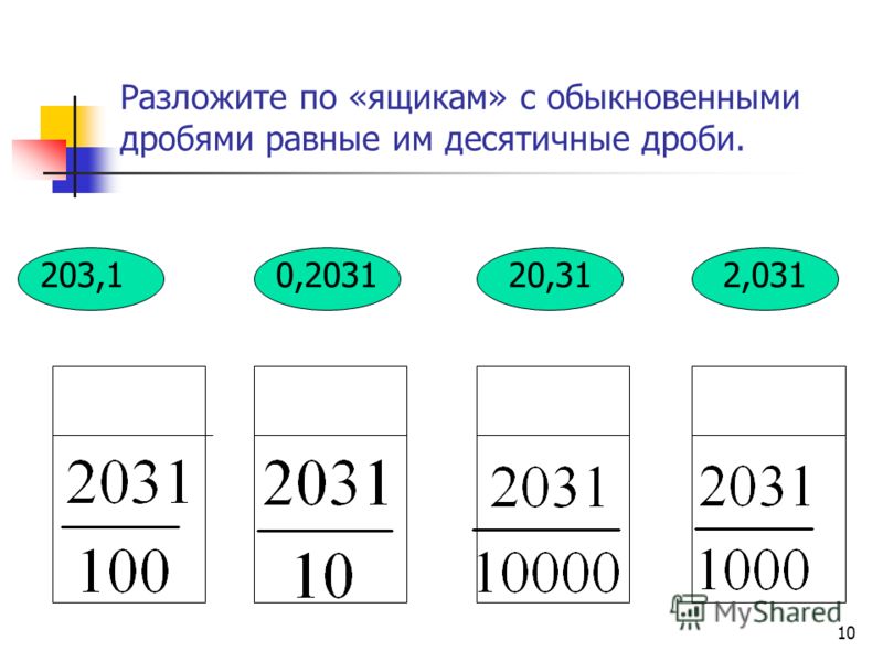 Запишите десятичную дробь 9