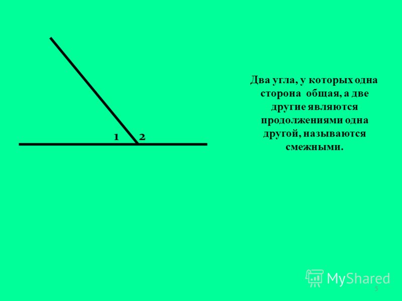 Смежные углы относятся как