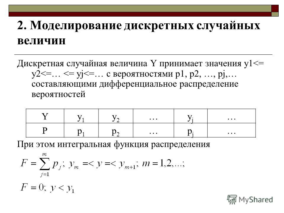 1 дискретные случайные величины