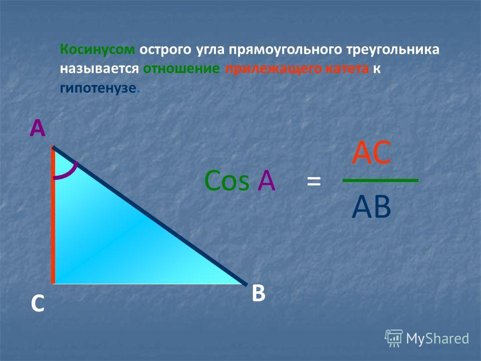 Синус косинус тангенс острого угла. Прилежащий к противолежащему. Прямоугольный треугольник. Косинус угла в прямоугольном треугольнике. Синус острого угла прямоугольного треугольника всегда меньше