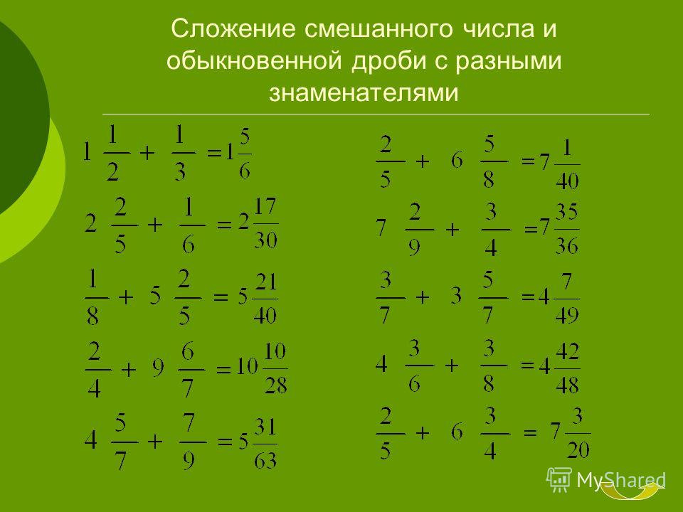 Вычитание дробей 6 класс с разными. Тренажер 6 класс математика сложение и вычитание смешанных чисел. Сложение дробей с разными знаменателями задания.