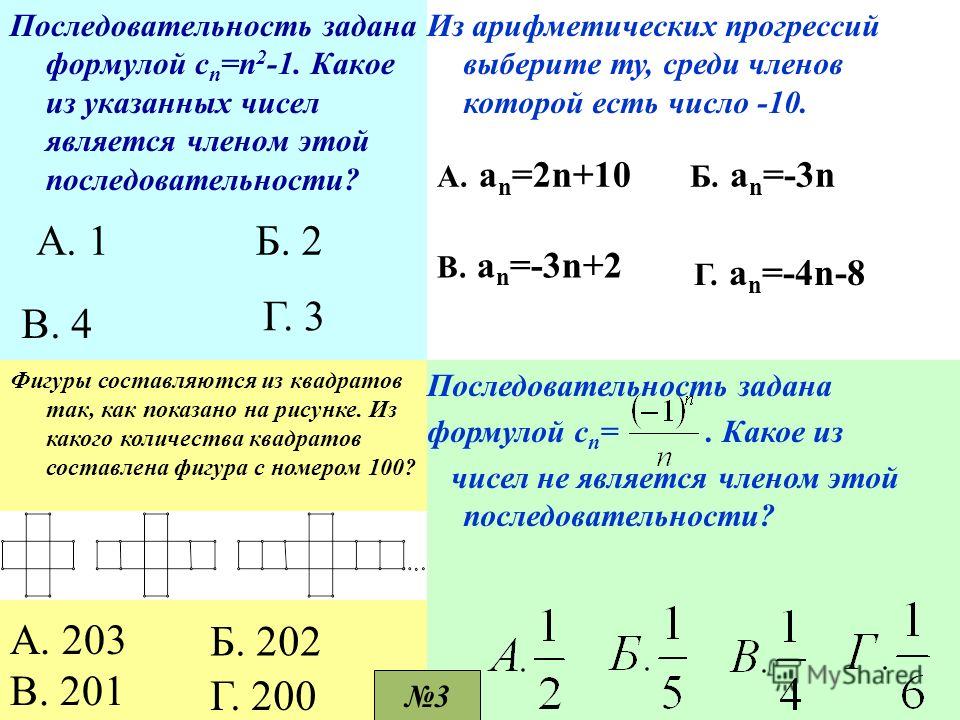 Каждый из членов которой. Последовательность задана формулой. Формула н числа последовательности. Формула количества последовательностей. Формула последовательных чисел.