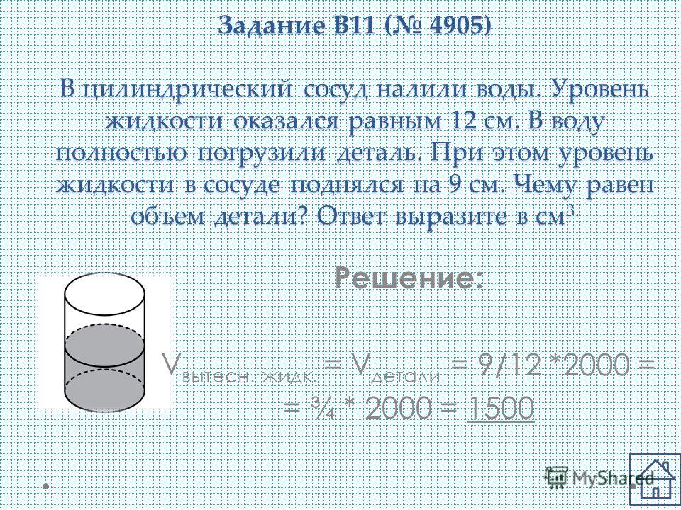 Найдите объем налитой жидкости. Цилиндрический сосуд. Цилиндрический металлический сосуд. Уровень жидкости в сосуде. Объем цилиндрического сосуда.