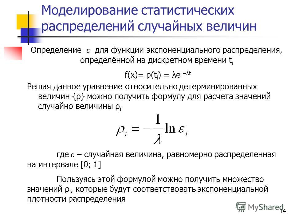 Дискретные статистические распределения