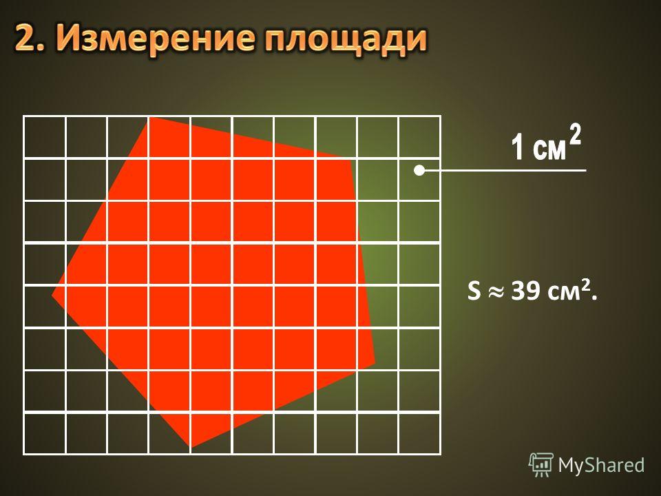 Посчитать площадь по рисунку