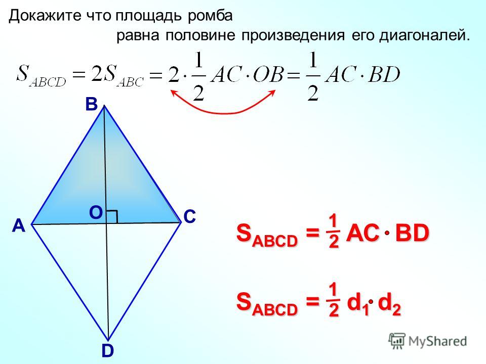 Площадь ромба по диагоналям. Площадь ромба через диагонали. Формула площади ромба. Формула нахождения площади ромба через диагонали. Площадь ромба d1 d2.