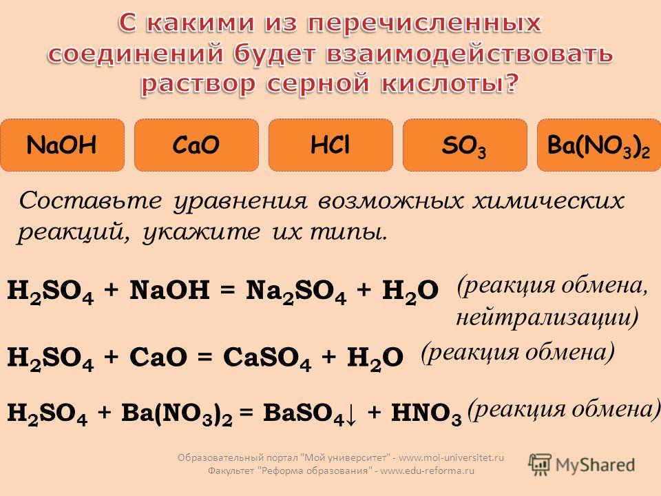 По приведенным схемам составьте уравнения химических реакций fe s h2so4 fe2o3