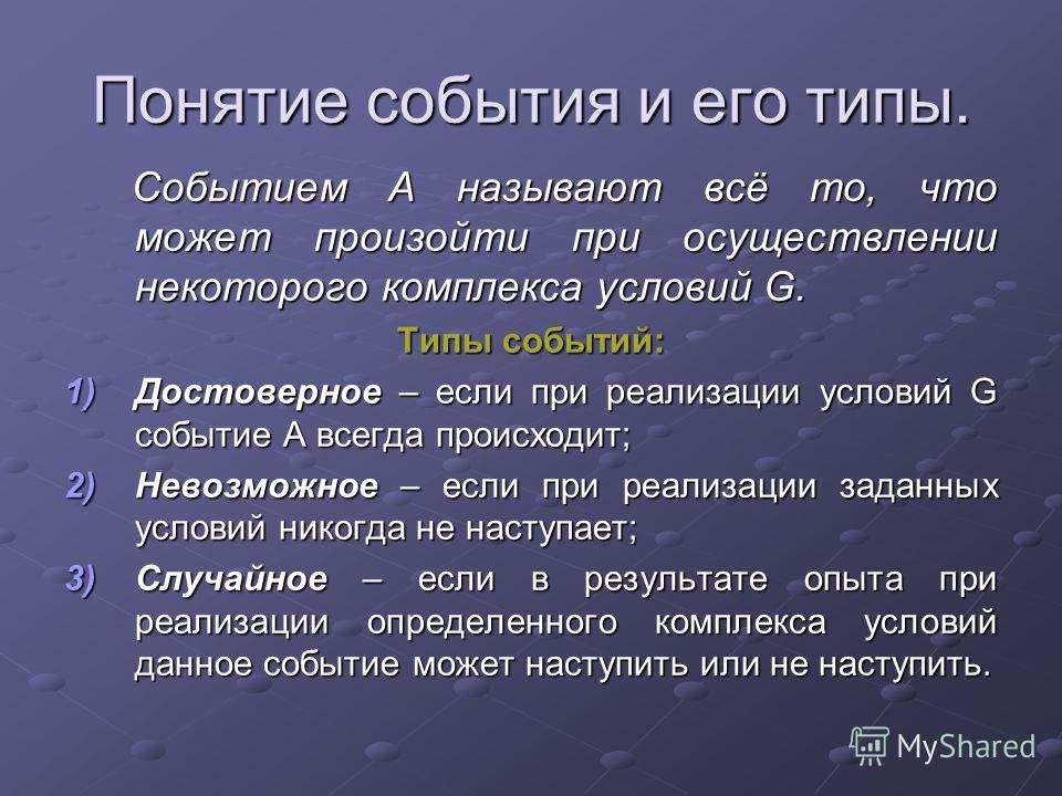 Понятие со дня. Понятие события. Понятие события в математике. Событие это определение. Событие это в математике.