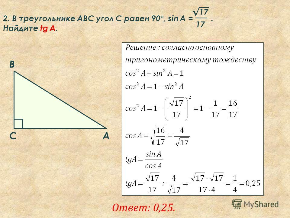 По данным рисунка найдите косинус угла b треугольника abc 25 15