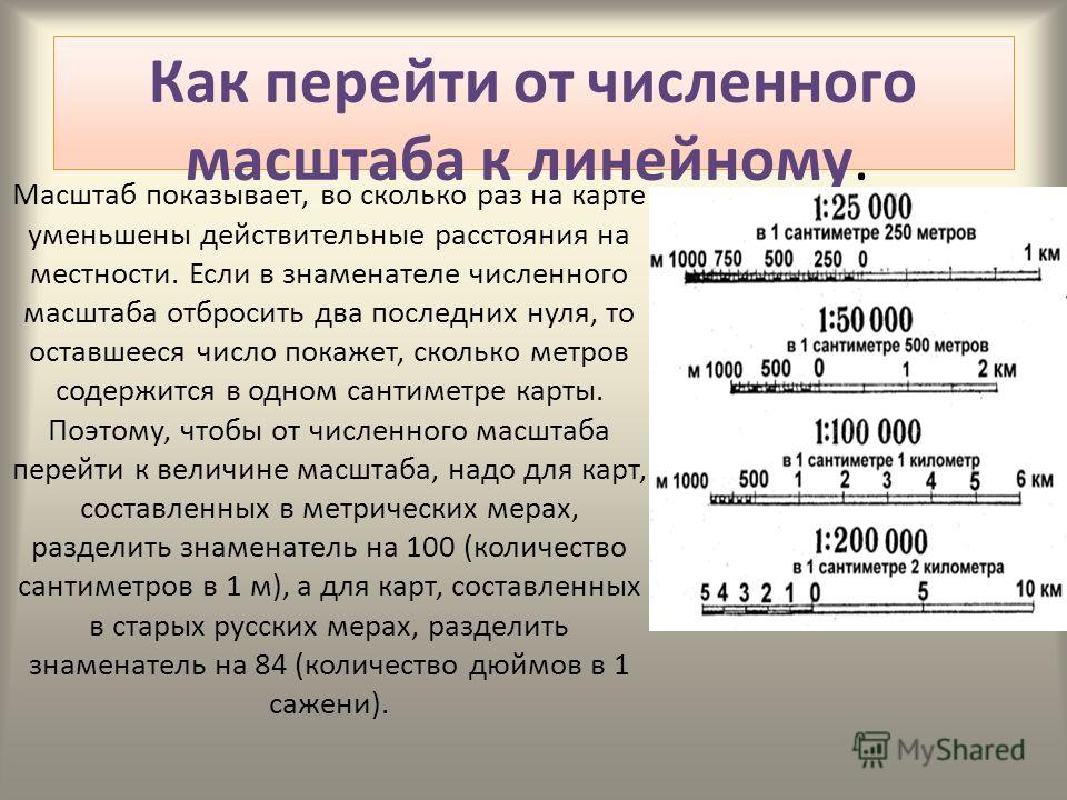 Перевод масштаба