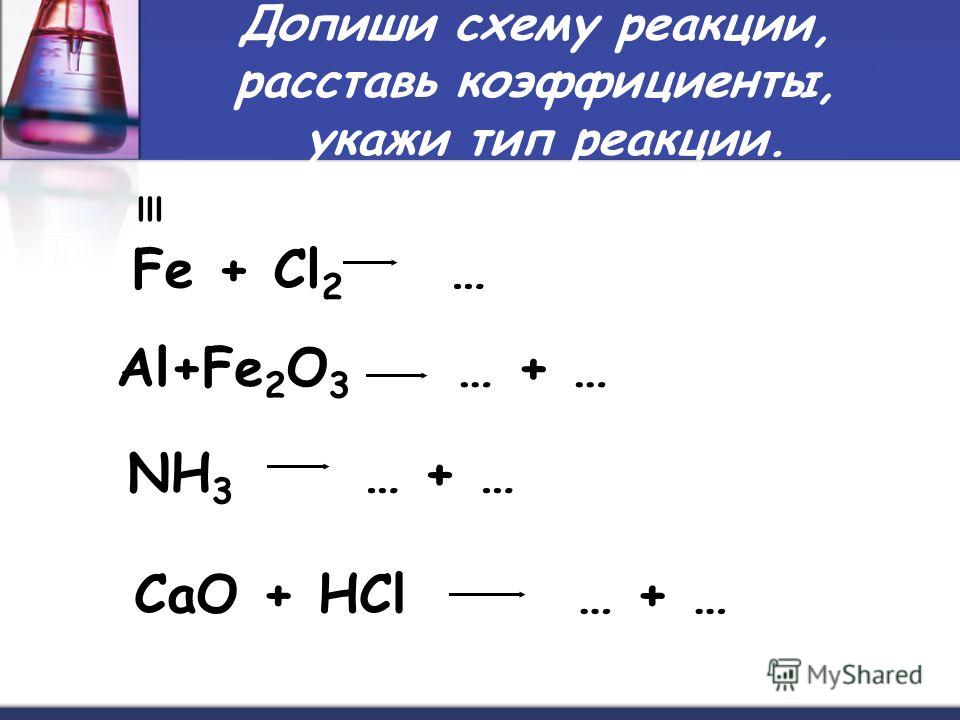 Nh3 расставить коэффициенты