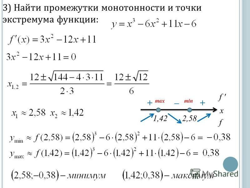 F x x2 3 x 1 экстремумы