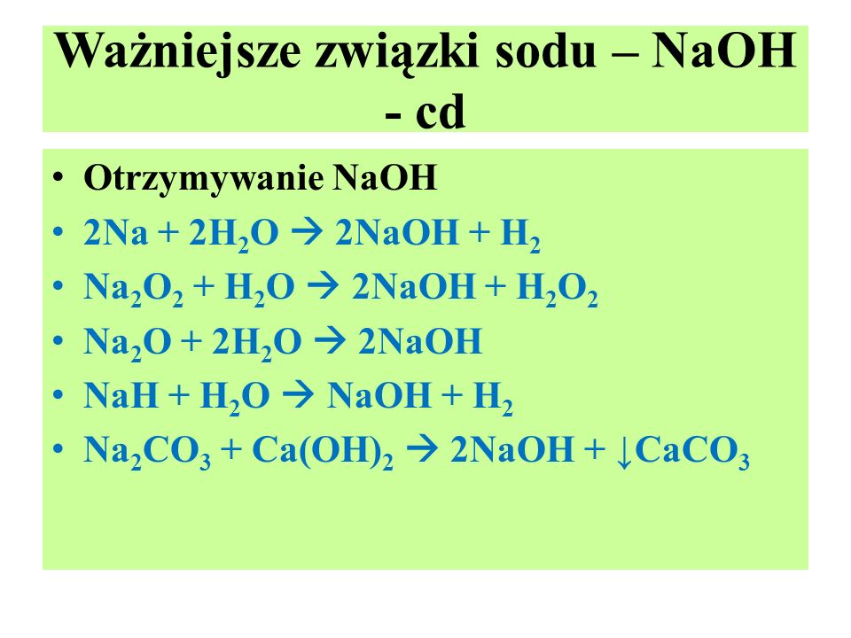 Найдите электронное уравнение соответствующее данной схеме реакции na h2o naoh h2