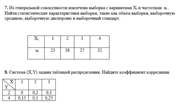 По данным выборки 7 8 9 5. Из Генеральной совокупности извлечена выборка. Найти объем выборки заданной статистическим. Найти статистические характеристики выборки. Из Генеральной совокупности извлечена выборка объема.